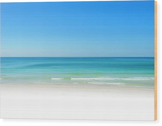 Gulf Wood Print featuring the photograph Perfect Beach Day by Kurt Lischka