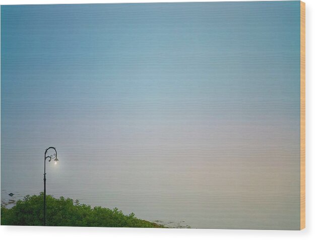 Light Wood Print featuring the photograph Harbor Light by John Manno
