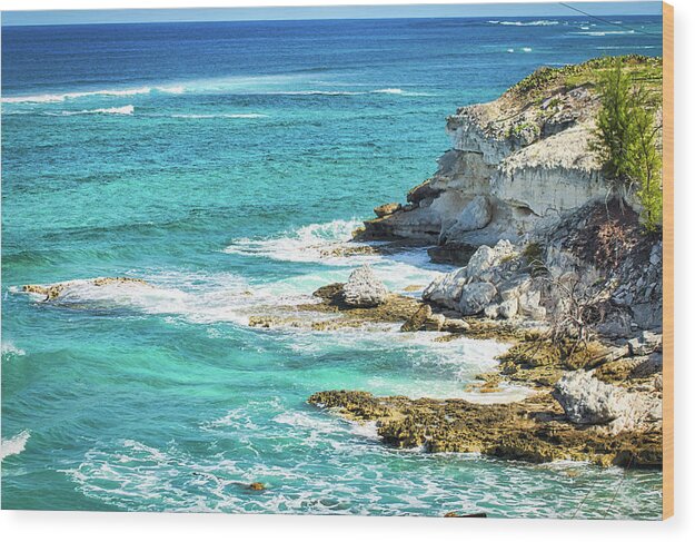 Water Wood Print featuring the photograph NorthEast Point Grand Turk by Portia Olaughlin