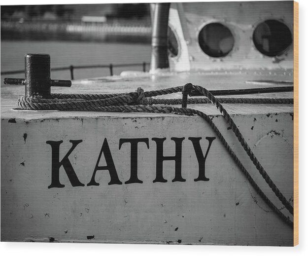 Boat Wood Print featuring the photograph Kathy by Al White