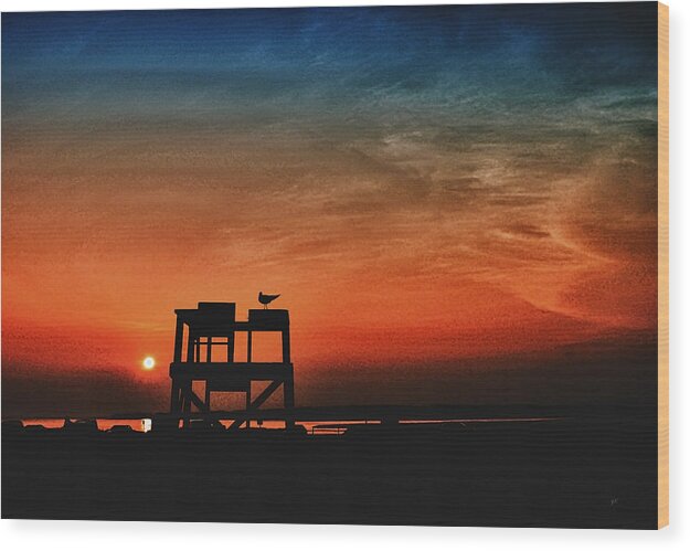 Sunset Wood Print featuring the photograph Sundown by Gerlinde Keating