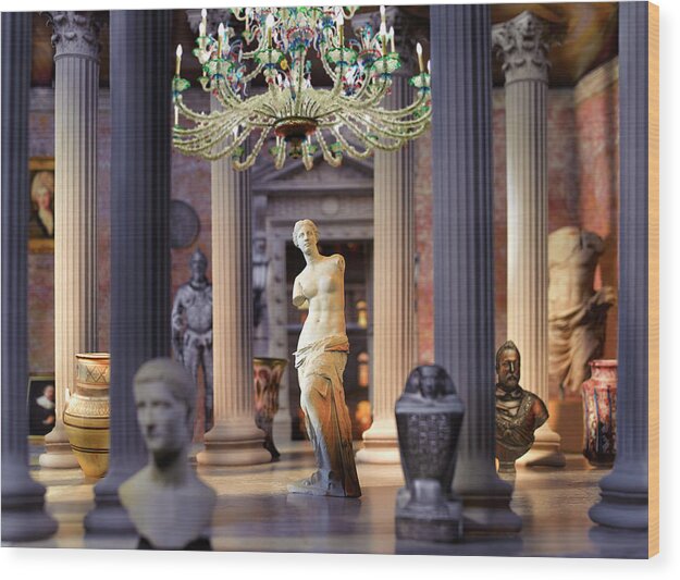 Statue Wood Print featuring the photograph Aphrodite In Situ by John Manno