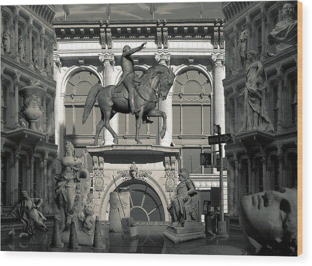 Statue Wood Print featuring the photograph Statuary by John Manno