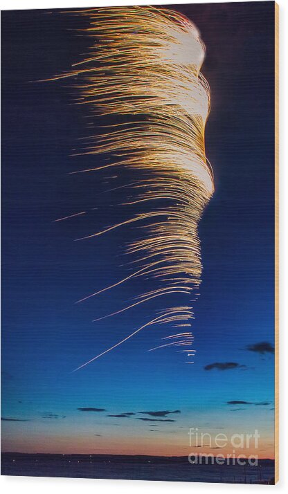 Michele Wood Print featuring the photograph Wind As Light by Michele Steffey