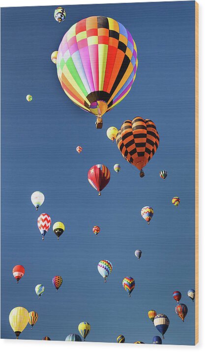 Hot Air Balloon Wood Print featuring the photograph 2017 Abf 14 by Tara Krauss