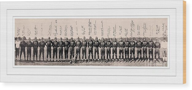 1937 Washington Redskins Team Photo Wood Print featuring the photograph 1937 Washington Redskins Team Photo by Unknown