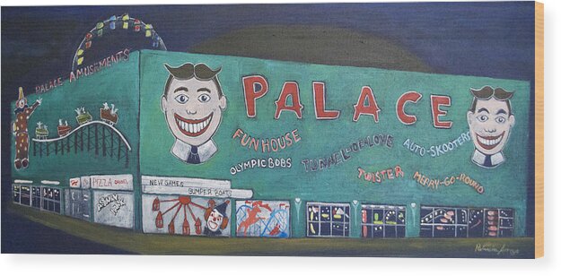 Tillie Wood Print featuring the painting Palace 2013 by Patricia Arroyo