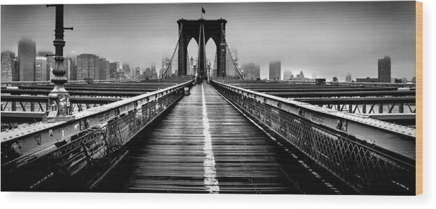 Brooklyn Wood Print featuring the photograph Path To The Big Apple by Az Jackson