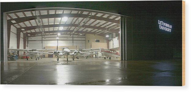 Aircraft Wood Print featuring the photograph Stacking the Hangar by Phil And Karen Rispin