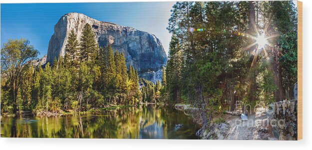 Yosemite National Park Wood Print featuring the photograph Sunrise At Yosemite by Az Jackson