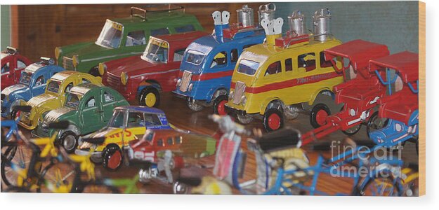 Prott Wood Print featuring the photograph toys made of waste in Madagascar 1 by Rudi Prott