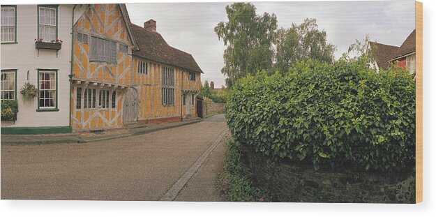 Half-timbered House Wood Print featuring the photograph Wool Merchant House Lavenham by Jan W Faul