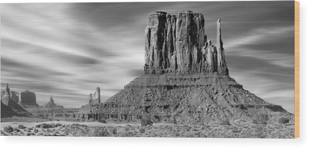 Desert Scene Wood Print featuring the photograph Monument Valley #2 by Mike McGlothlen