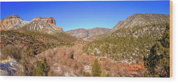 America Wood Print featuring the photograph Oak Creek Canyon #2 by Alexey Stiop