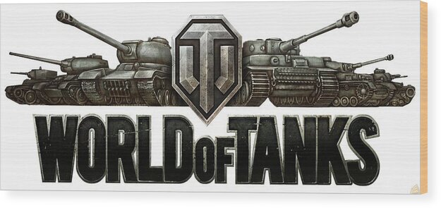 World Of Tanks Wood Print featuring the digital art World Of Tanks #3 by Maye Loeser