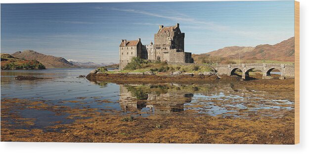 Eilean Donan Wood Print featuring the photograph Eilean Donan Scotland by Grant Glendinning