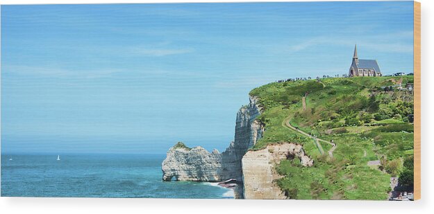 Seascape Wood Print featuring the photograph Etretat, Normandy, France by Curt Rush