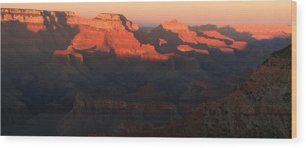 Grand Canyon Wood Print featuring the photograph Grand Canyon Sunset by Celeste Drewien