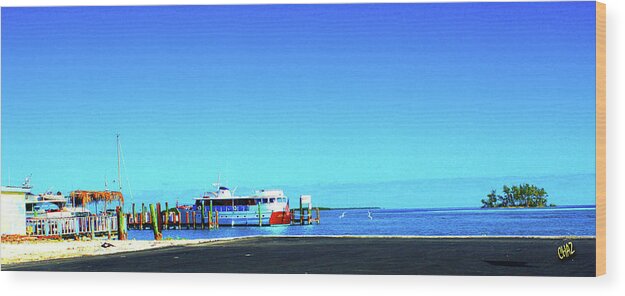 Bahamas Wood Print featuring the photograph Island Dock by CHAZ Daugherty