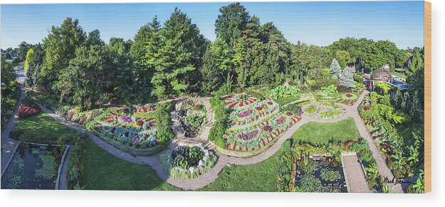 Lincoln Wood Print featuring the photograph Lincoln's Sunken Gardens by Mark Dahmke