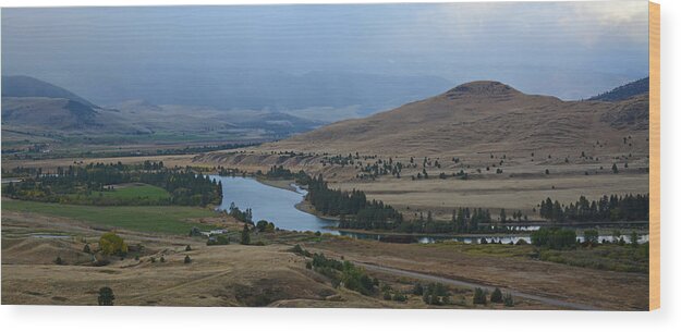 Moiese Valley Wood Print featuring the photograph Moiese Valley by Whispering Peaks Photography