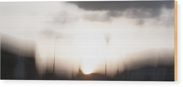 Abstract Wood Print featuring the photograph Morning Wake Up by Catherine Lau