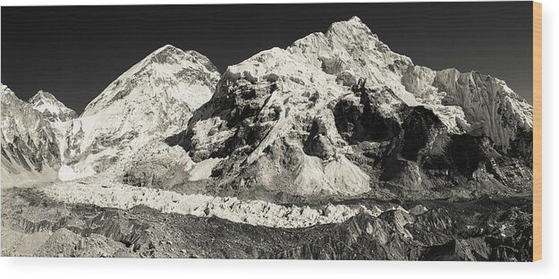 Nepal Wood Print featuring the photograph Mount Everest Base Camp by Owen Weber