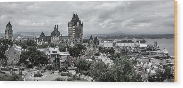 Quebec Wood Print featuring the photograph Old Quebec City by Kathy Paynter