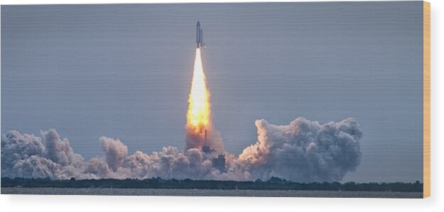 Sts-135 Wood Print featuring the photograph The Final Voyage by Ryan Heffron