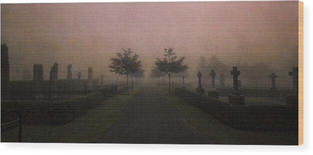 Panorama Wood Print featuring the photograph The Road To Heaven ? by Helena Adelmann