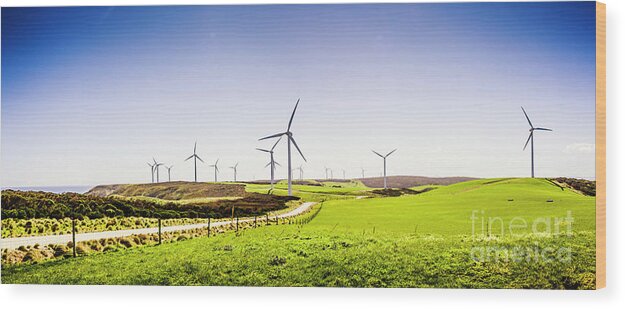Landscape Wood Print featuring the photograph Winds from west Woolnorth by Jorgo Photography