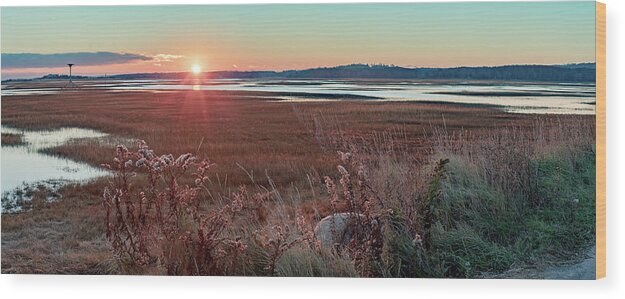 Autumn Wood Print featuring the photograph Autumn on the Marsh by William Bretton