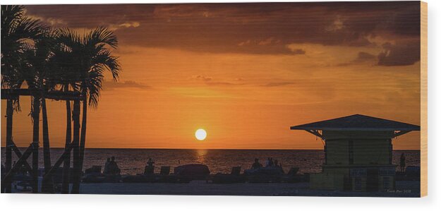 Florida Wood Print featuring the photograph Sunset - St Pete Beach 2 by Frank Mari