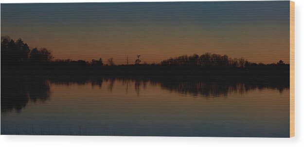 Sunset Wood Print featuring the photograph Moody sunset by Paul Freidlund