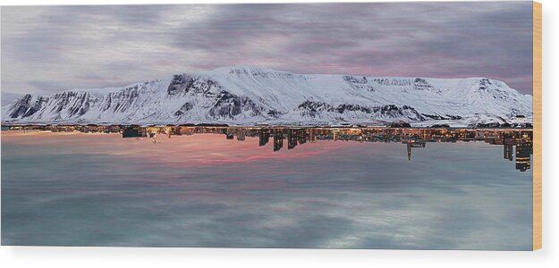 Iceland Wood Print featuring the photograph Reykjavik by Marino Flovent