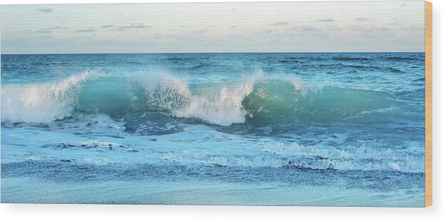 Wave Wood Print featuring the photograph Summer Surf Ocean Wave by Laura Fasulo