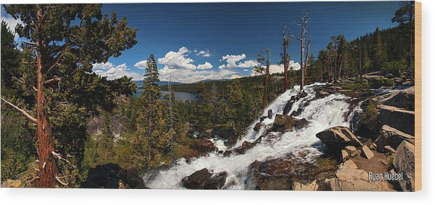 Tahoe Wood Print featuring the photograph Tahoe Emerald Bay by Ryan Huebel
