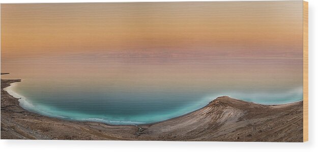 Dead Sea Wood Print featuring the photograph The Dead Sea, Israel by Serge Ramelli