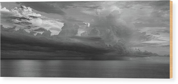 Landscape Wood Print featuring the photograph There's a storm coming by Jamie Tyler
