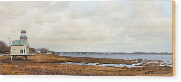 Landscape Wood Print featuring the photograph House on Joppa Flats by Karen Lynch