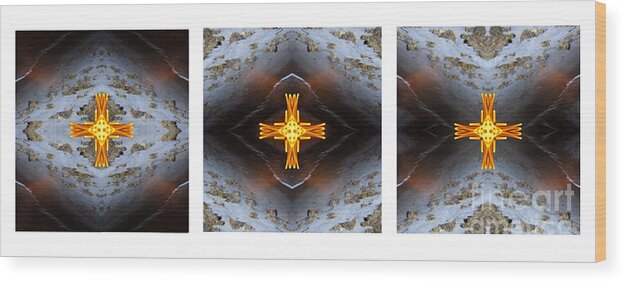 Moon Wood Print featuring the photograph Moonbird Triptych by Gerald Grow