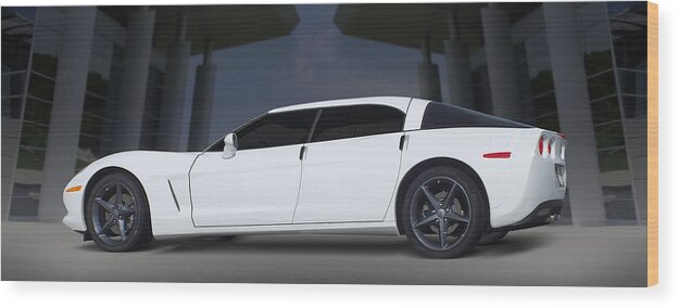 Chevy Wood Print featuring the photograph The Corvette Touring Car by Mike McGlothlen