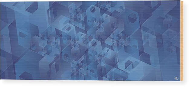 Fibonacci Wood Print featuring the digital art Hexentricity 1 by Kenneth Armand Johnson