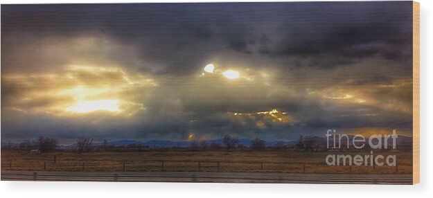 Skyline Wood Print featuring the photograph Troubled Skies Over Idaho by Kip Vidrine