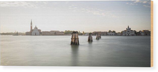 Venice Wood Print featuring the photograph Venice Sunrise 00365 by Marco Missiaja
