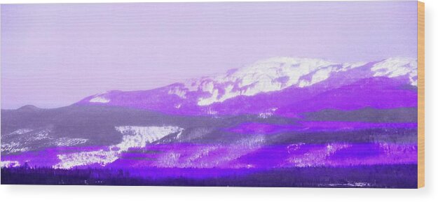 Purple Mountain Majesty Wood Print featuring the photograph Purple Mountain Majesty by Mike Breau