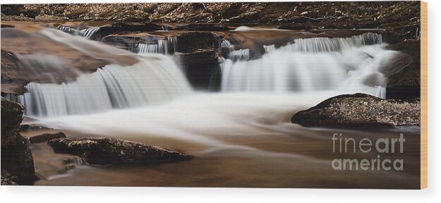Photography Wood Print featuring the photograph Unnamed Cascade by Larry Ricker