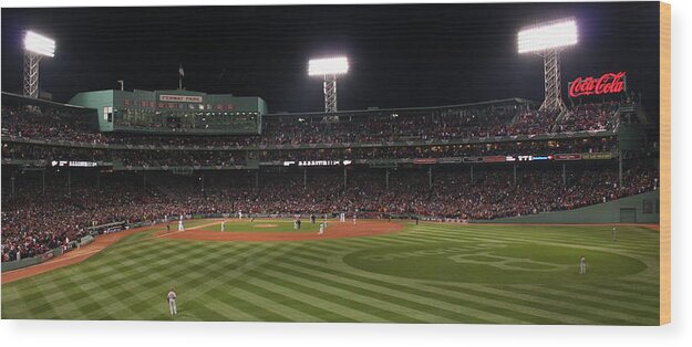 Boston Wood Print featuring the photograph Frigid Fenway by Stephen Melcher