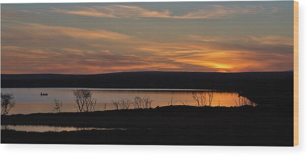 Sunset Wood Print featuring the photograph After Sunset by Pekka Sammallahti
