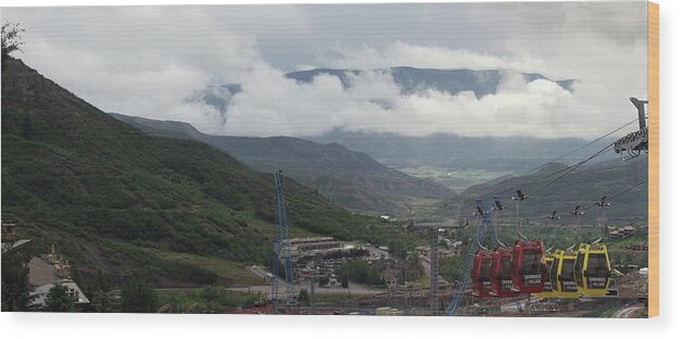 Snowmass Wood Print featuring the photograph Down the Valley at Snowmass #3 by Jerry Battle